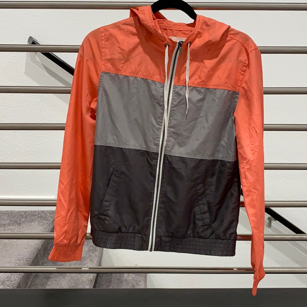 Pastel orange windbreaker